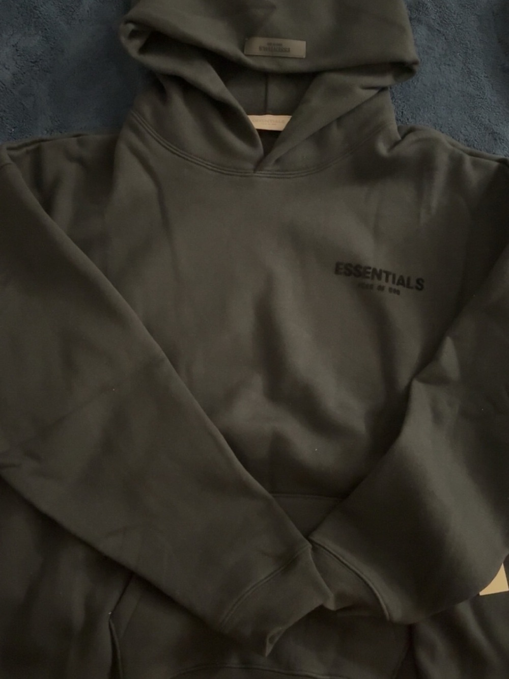 ESSENTIALS black Hoodie SIZE MED